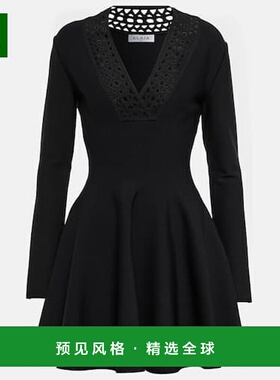 1h可退 香港直邮Alaïa 女士 Vienne 迷你连衣裙 black黑色 舒适时
