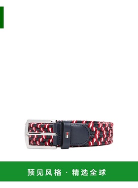 香港直邮Tommy Hilfiger 方形编织搭扣腰带 AM0AM13375