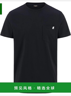 香港直邮K-WAY 男士户外T恤 K31368WUOMOK89 SS2025 黑色 SIGUR J