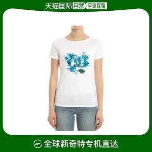 花卉徽标T恤 C5H28VT阿玛尼短袖 Jeans 香港直邮Armani