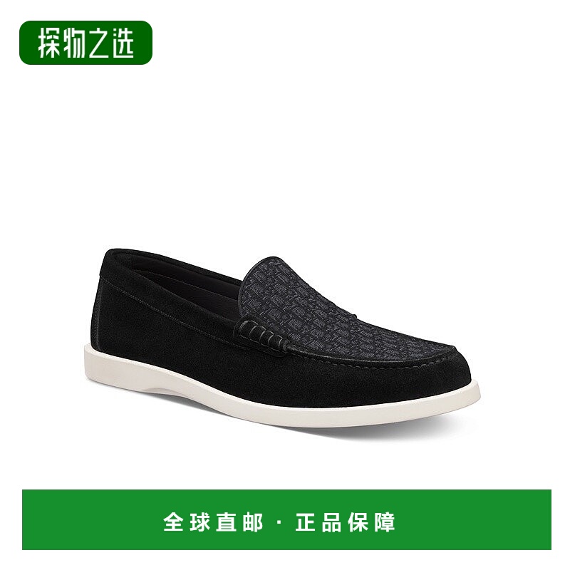 自营1h可退 欧洲直邮Dior 迪奥 男士黑色绒面革乐福鞋新款