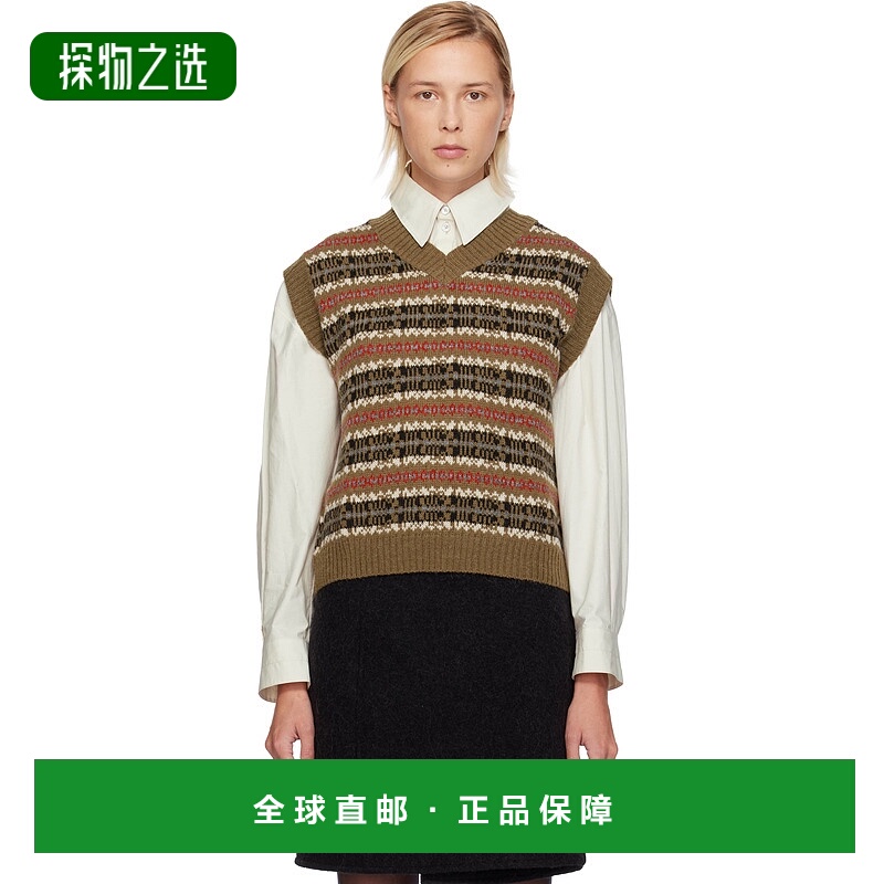 香港直邮Weekend Max Mara 女士 棕色 Fleres Jacquard 马甲 2525