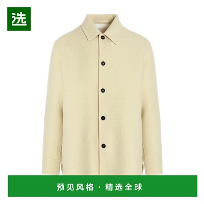 香港直邮Jil Sander 长袖初剪羊毛休闲夹克 J23BN0006J40020翻领