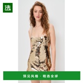 香港直邮retrofete 女士 Aderyn 1h可退 珠片连衣裙 metal金属色