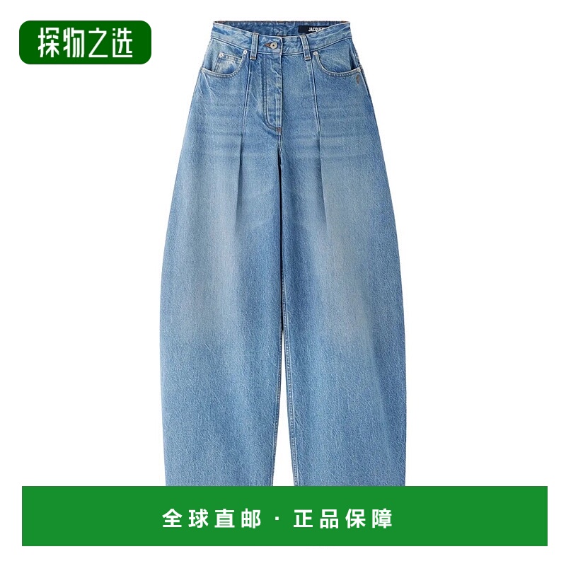 香港直邮Jacquemus 女士 LE DE-NIMES OVALO 牛仔长裤 PAW00609AD
