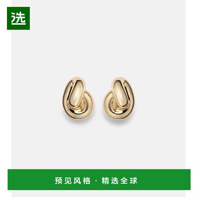 1h可退 香港直邮Jennifer Fisher 女士 10kt 小号打结金色耳环