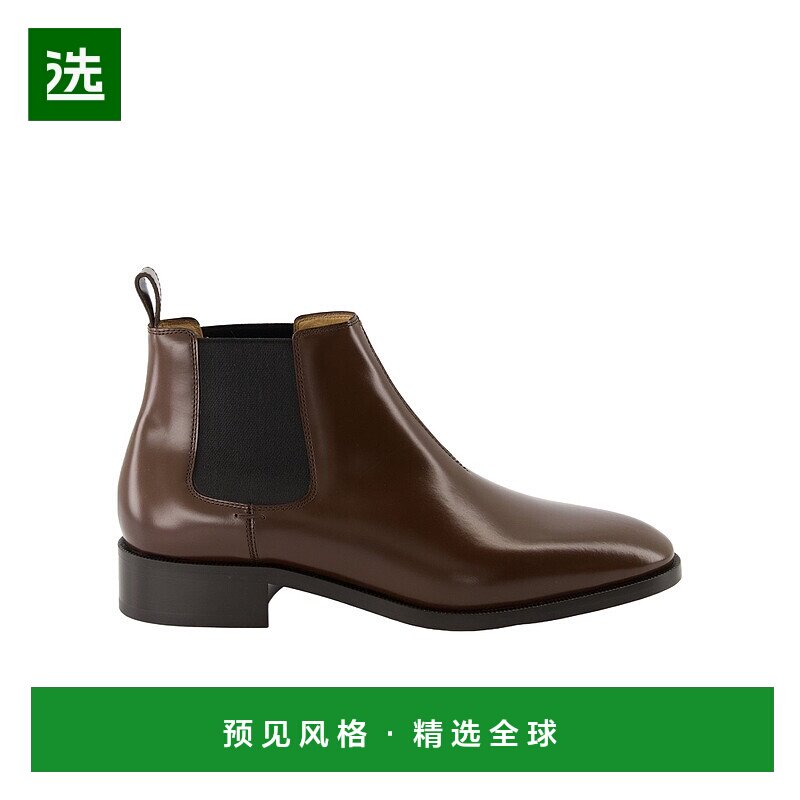 香港直邮Valentino 圆头短筒靴 YS0K70NBK切尔西靴男靴