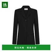 香港直邮ST.AGNI 女士 精细剪裁羊毛西装 1h可退 外套 black黑色