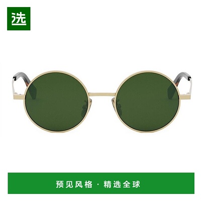 1h可退 香港直邮Celine 思琳 男士 徽标太阳镜 CL40306U yellow黄