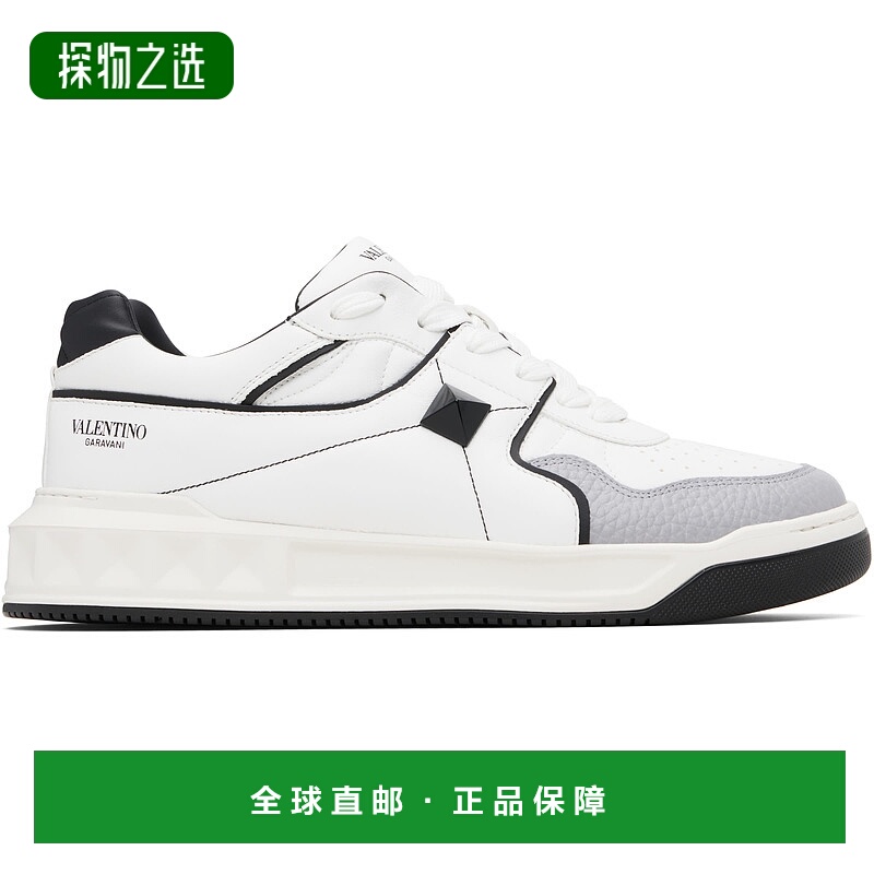 香港直邮valentino 华伦天奴 男士 白色 One Stud Low-Top Nappa