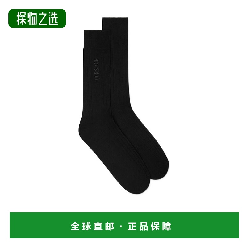 香港直邮Versace 徽标袜子 10088351A09952