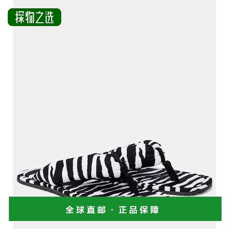 香港直邮The Attico 女士 Indie 斑马纹人字拖 colorful花色 舒适