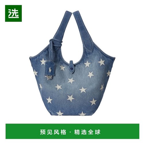 1h可退 香港直邮Ralph Lauren 星星图案托特包 428P01451