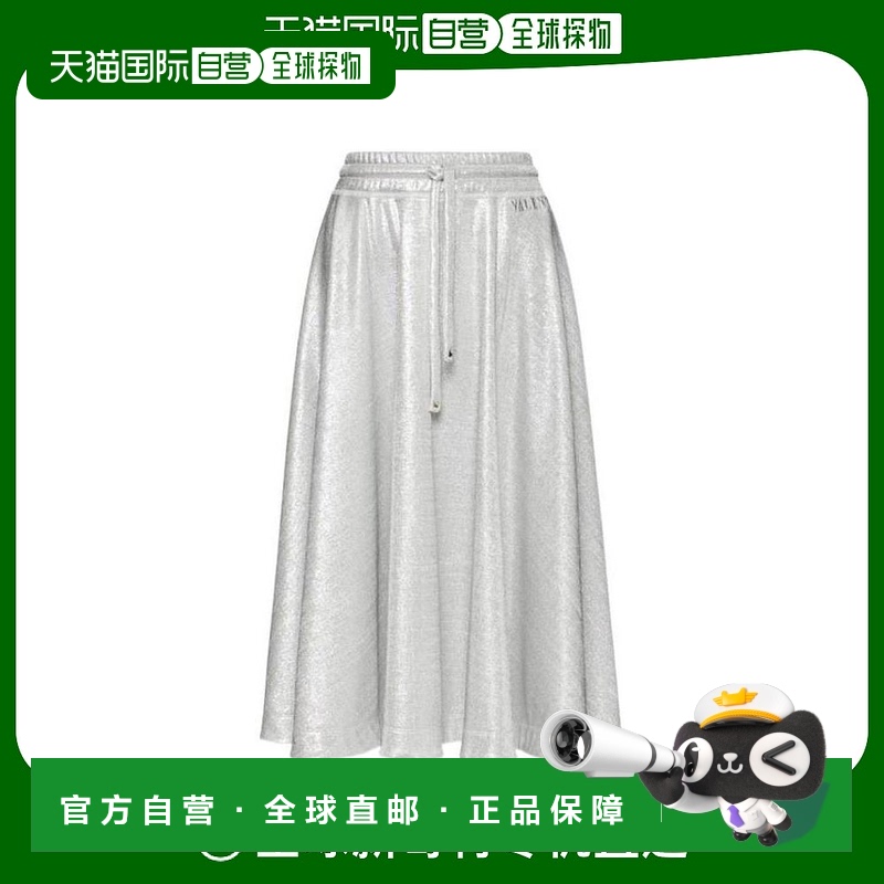 香港直邮Valentino 抽绳褶饰半身裙伞裙 XB3MD03Z704华伦天奴