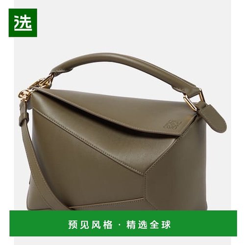 1h可退 香港直邮LOEWE 罗意威 女士 Puzzle 边小号皮革手提包
