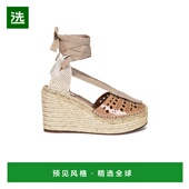 香港直邮Alaïa 女士 Vienne 1h可退 麻底坡跟鞋 AA3P011CK103