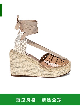 1h可退 香港直邮Alaïa 女士 Vienne 麻底坡跟鞋 AA3P011CK103