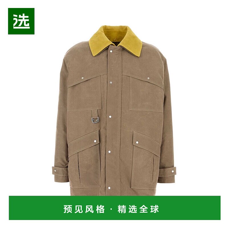 1h可退 香港直邮Fendi 芬迪 男士 CAPPUCCINO 帆布大衣 FW1329ASC