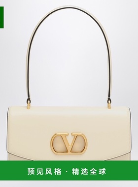 1h可退 香港直邮Valentino 华伦天奴 女士 VAIN 白色光泽小牛皮包