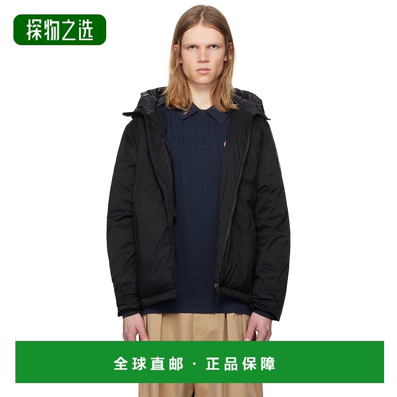 1h可退 香港直邮Canada Goose 加拿大鹅 男士 黑色黑标系列 Lodge