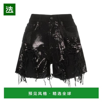 1h可退 香港直邮R13 女士牛仔裤 R13W0190893 SS2020 黑色 宋茜同