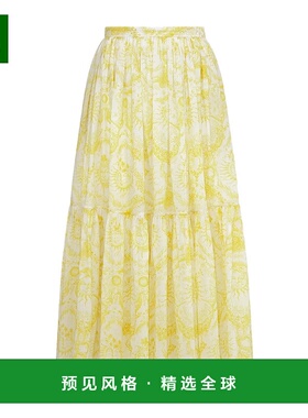 香港直邮Dior Dioriviera 褶饰细节半身裙 441J97A3817迪奥a字裙