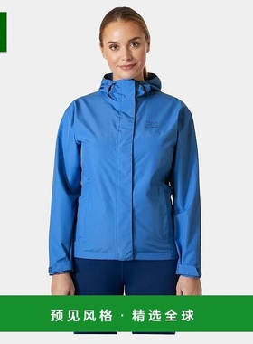 欧洲直邮Helly Hansen 女士蓝色聚酰胺七号J雨衣夹克