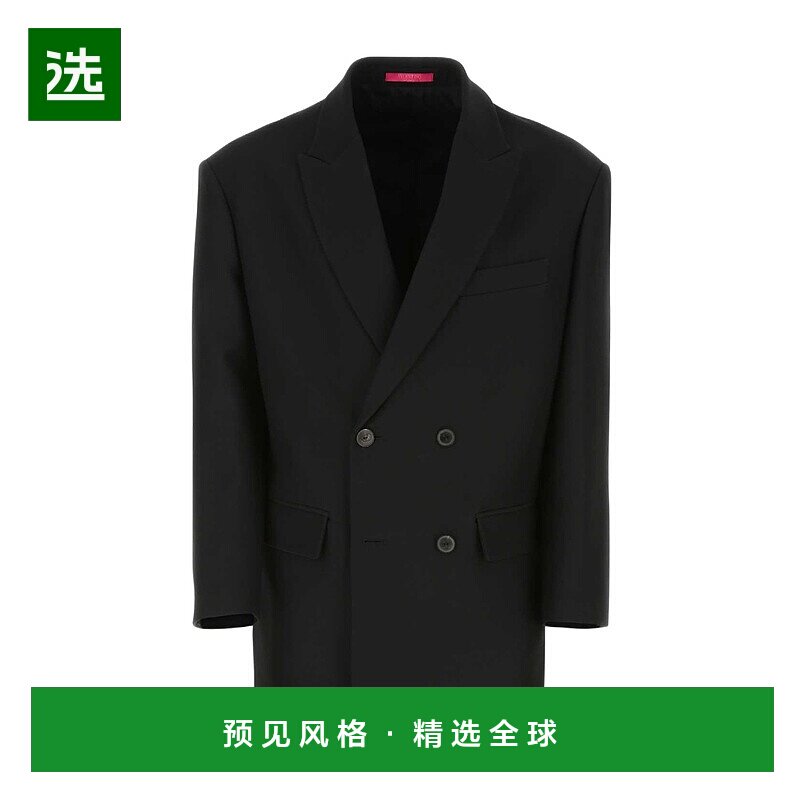 【99新未使用】香港直邮Valentino 双排扣西装外套 1V0CEE308U1