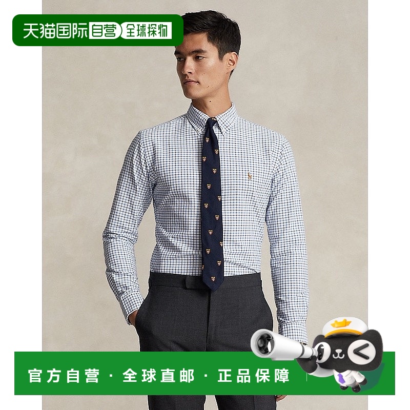 自营欧洲直邮RALPH LAUREN拉夫劳伦 PoloTattersall定制牛津衬衫
