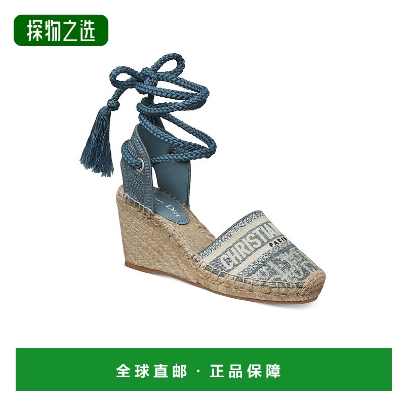 自营欧洲直邮Dior/迪奥 女士Granville厚底草编鞋