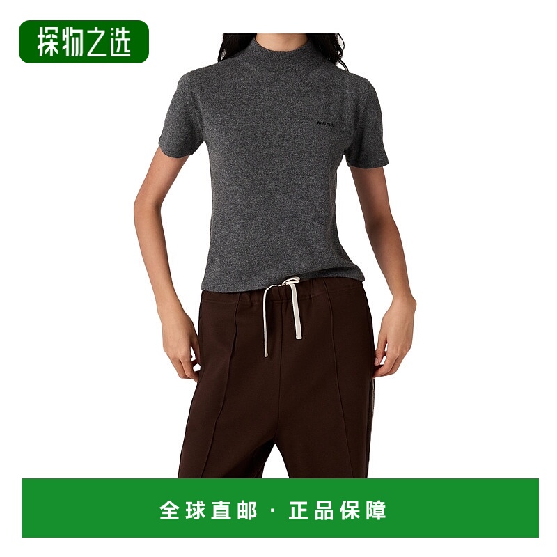 香港直邮Miu Miu 短袖羊绒毛衣 MMR45118A9SOOO