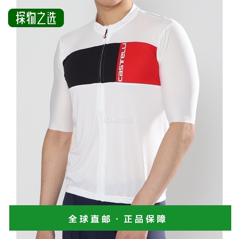 韩国直邮Castelli骑行服上衣白色短袖速干透气吸汗4522023-065