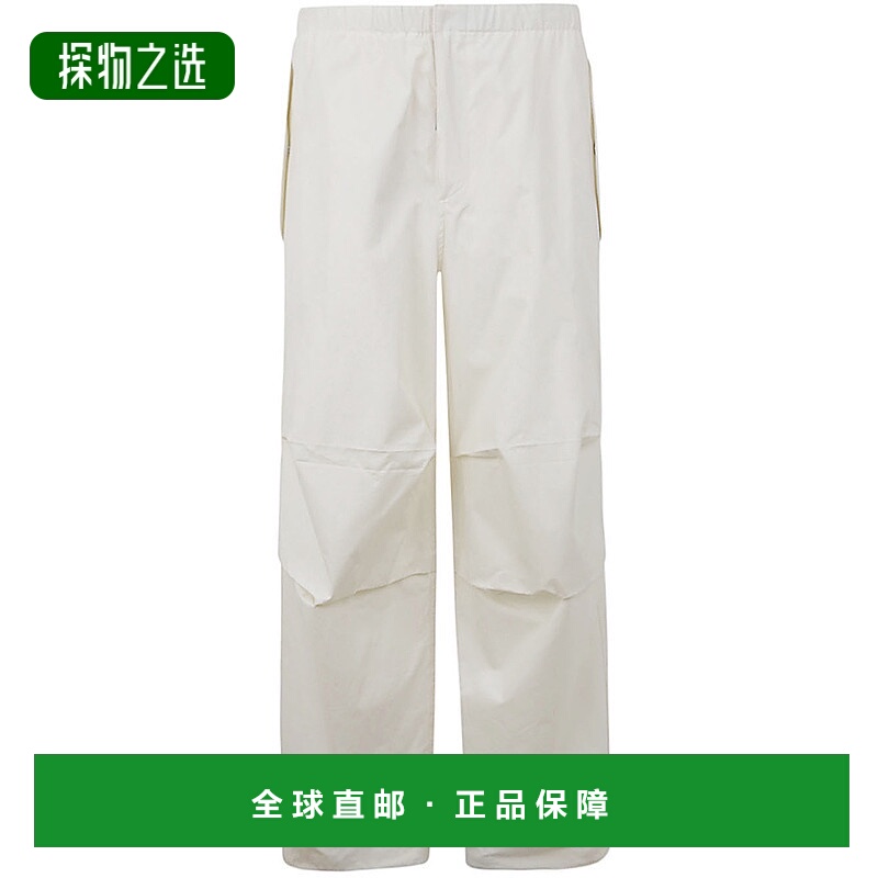 香港直邮Jil Sander 吉尔·桑达 男士 高腰松紧边休闲裤 J21KA017