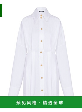 香港直邮BALMAIN 女士衬衫 GF1R9412CB090FB SS2026 白色
