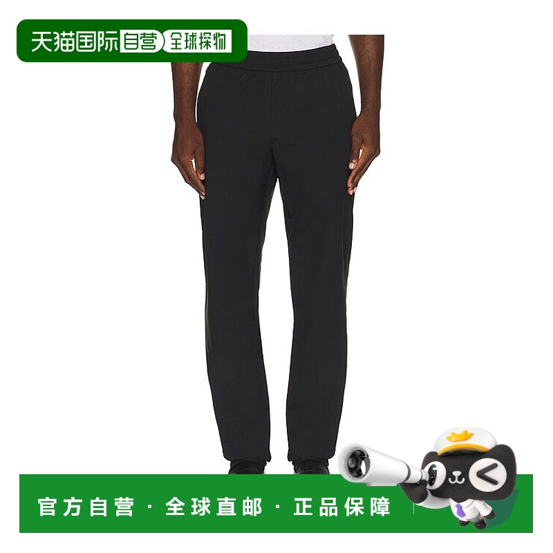 1h可退 香港直邮VINCE 男士 高科技织花裤子 M95962741 black黑色