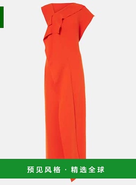 1h可退 香港直邮Plan C 女士 不对称长款连衣裙 red红色 舒适时尚