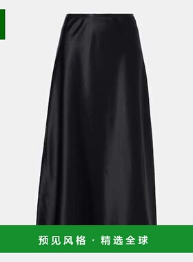 1h可退 香港直邮MaxMara 麦斯玛拉 女士 Carnet 真丝中长半身裙