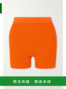1h可退 香港直邮Jacquemus 女士 Arancia 罗纹针织短裤 21H213KN0