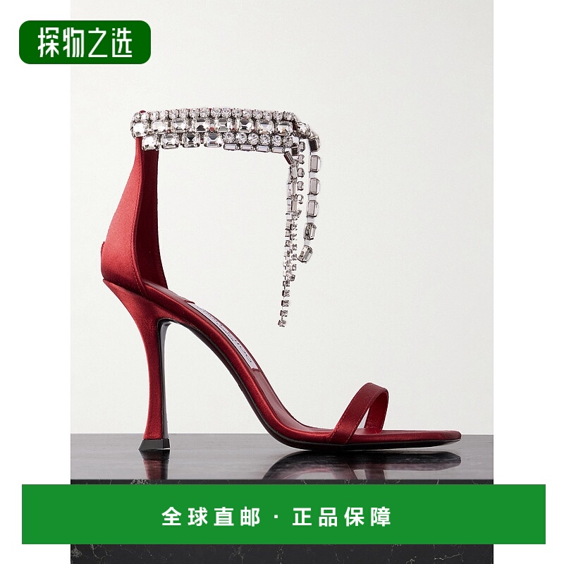 1h可退 香港直邮Jimmy Choo 周仰杰 女士 Verity 100 水晶装饰绸