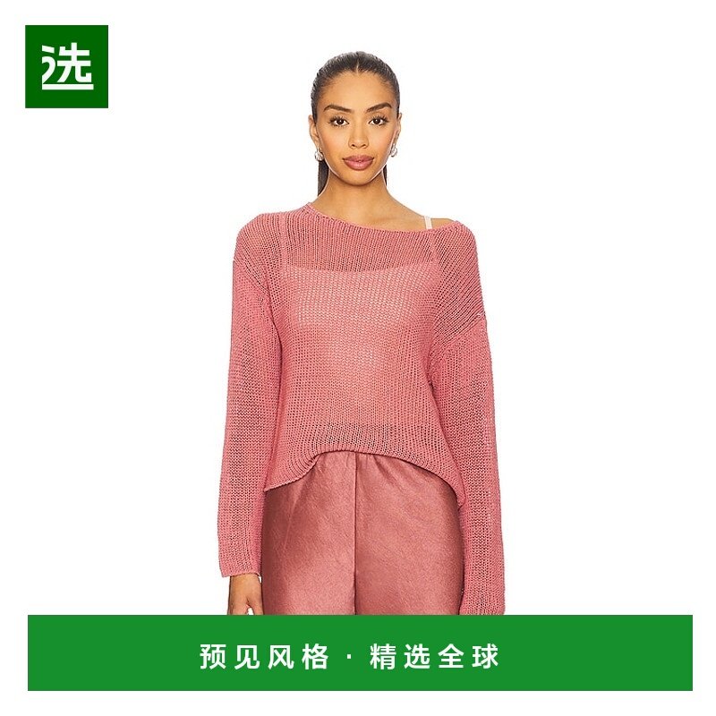 1h可退 香港直邮VINCE 女士 涂层棉质套头衫针织衫 V109579734