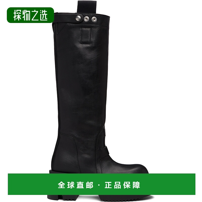 香港直邮Rick Owens 圆头高筒靴 RU02E1834LOO