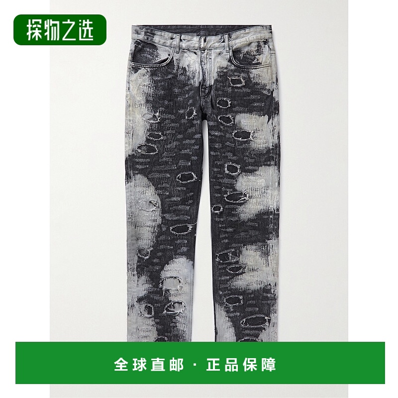 香港直邮Givenchy 纪梵希 男士 复古效果牛仔裤 BM50UY5Y44