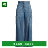 女士 美国直邮 1h可退 裤 vicolo 工装 直筒裤 牛仔裤 阔腿裤