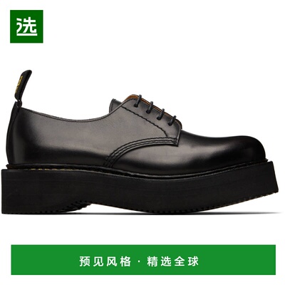 1h可退 香港直邮R13 女士 黑色 Stack 德比鞋 R13S000501