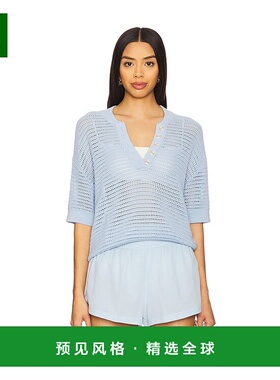 1h可退 香港直邮VARLEY 女士 Callie 针织上衣 VAR01098 blue蓝色