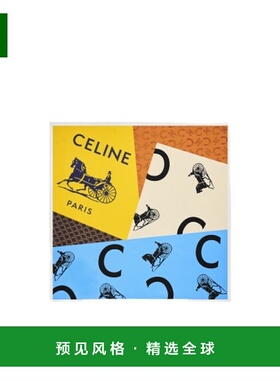 1h可退 香港直邮Celine 方形 IN 真丝斜纹 2AW902Q32.