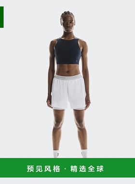欧洲直邮On/昂跑 Performance系列女士白色/冰川色再生聚酰胺短裤