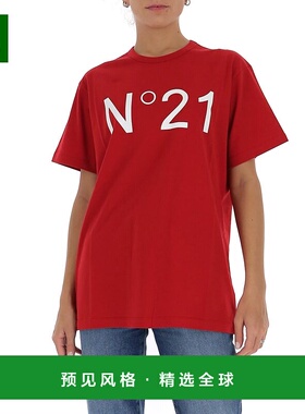 香港直邮N21 女士T恤 F05163144625 SS2025 红色 N 21