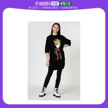 MoschinoLOVE MOSCHINO 女士黑色棉质长款 T恤 WS70S 香港直邮Love