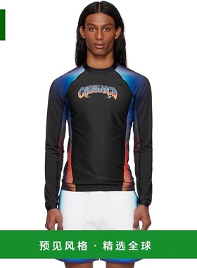 1h可退 香港直邮Casablanca 男士 黑色 Gradient Rash Vest T 恤